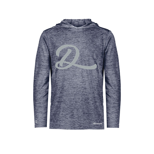 [FOLHCGNV-AS-LOGO2] Decker Men's Charge Hoodie (Adult S, Navy, Logo 2)