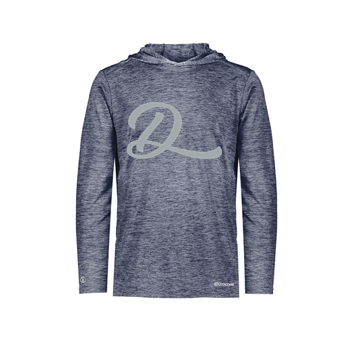 [FOLHCGNV-YS-LOGO2] Decker Youth Charge Hoodie (Youth S, Navy, Logo 2)