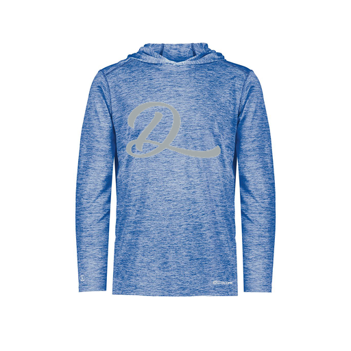 [FOLHCGRY-YS-LOGO2] Decker Youth Charge Hoodie (Youth S, Royal, Logo 2)