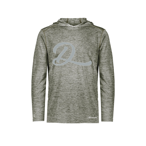 [FOLHCGGY-YS-LOGO2] Decker Youth Charge Hoodie (Youth S, Gray, Logo 2)