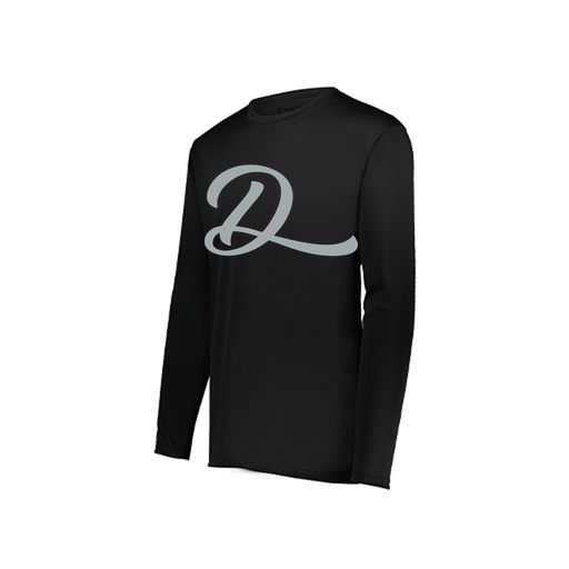 [222822.080.XS-LOGO2] Men's LS Smooth Sport Shirt (Adult XS, Black, Logo 2)