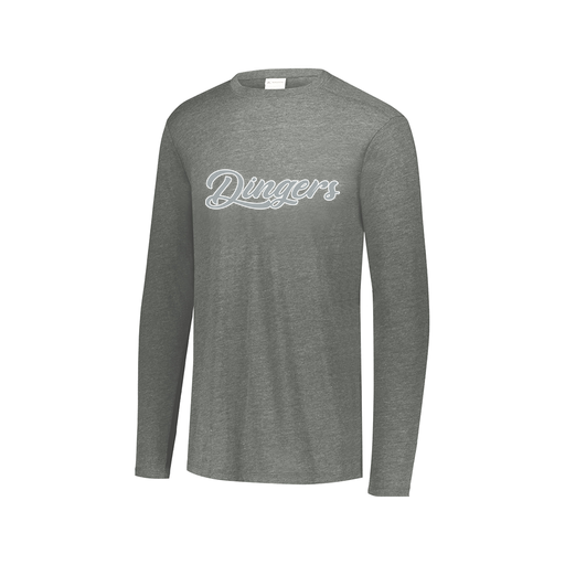 [FTLCUBGY-AXS-LOGO1] Decker Men's Tri-Blend T-Shirt - Long Sleeve (Adult XS, Gray, Logo 1)