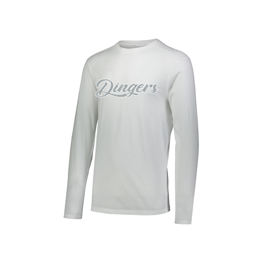 [FTLCUBWH-YS-LOGO1] Decker Youth Tri-Blend T-Shirt - Long Sleeve (Youth S, White, Logo 1)