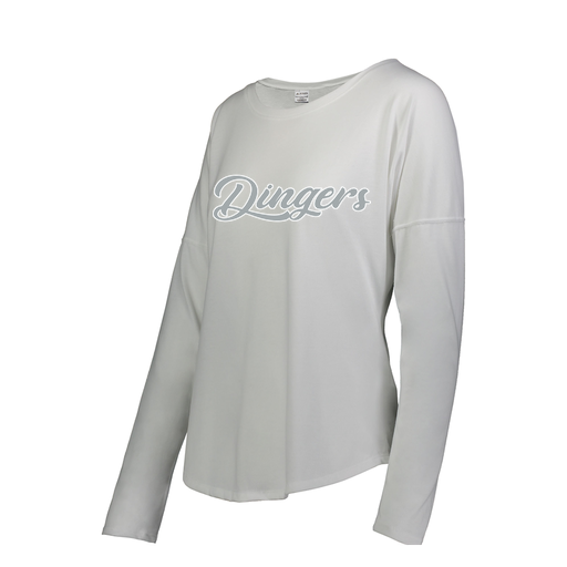 [FTLCUBWH-FAS-LOGO1] Decker Women's Tri-Blend T-Shirt - Long Sleeve (Female Adult S, White, Logo 1)